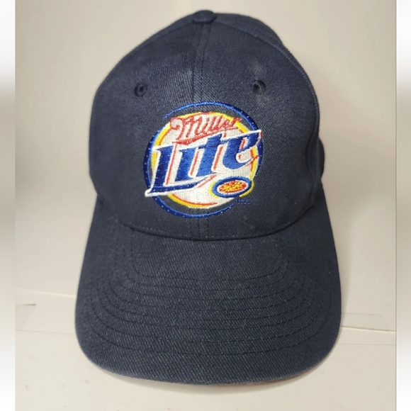 Miller Lite Beer Logo Baseball Hat fiberoptic - Picture 1 of 5